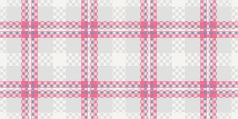 Cloth texture background seamless, self tartan textile fabric. Bag vector p.. Stock Illustration