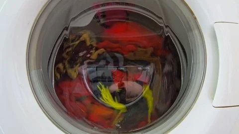 Cloth washing machine Stock Footage 76585924