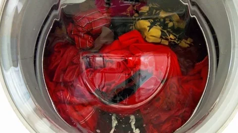 Cloth washing machine Stock-Footage 76585941