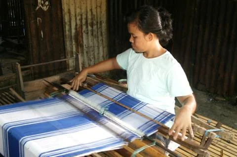 Cloth weavers Stock Photos
