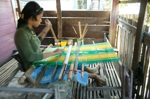 Cloth weavers Stock Photos