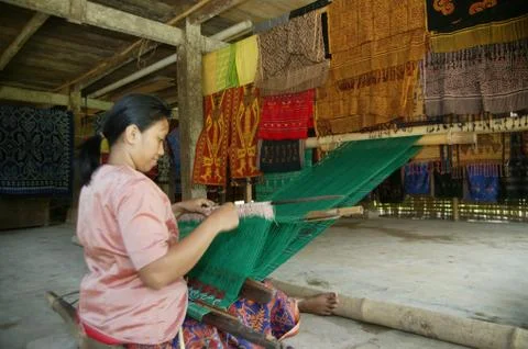 Cloth weavers Stock Photos