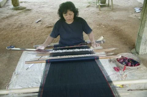 Cloth weavers Stock Photos