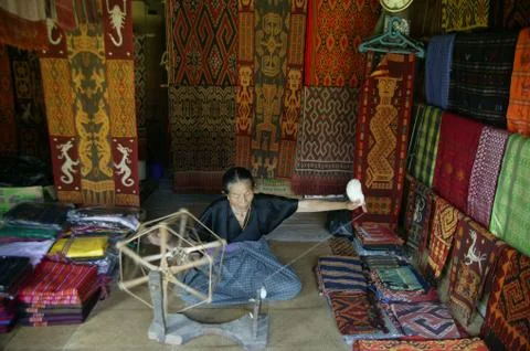 Cloth weavers Stock Photos