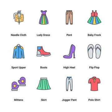Clothes and Accessories Illustrazione stock