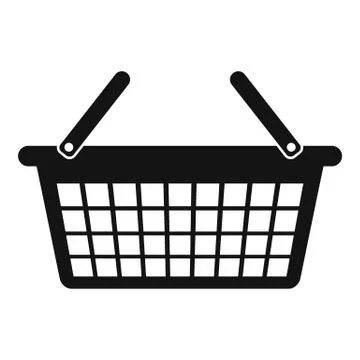 Clothes basket icon, simple style Stockillustratie