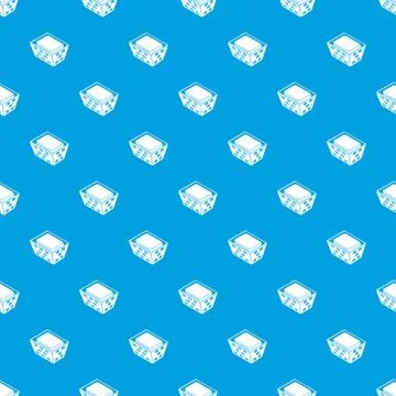 Clothes in basket pattern seamless blue イラスト素材