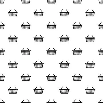 Clothes basket pattern seamless Illustrazione stock