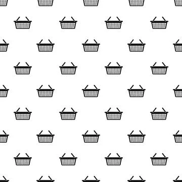 Clothes basket pattern seamless Illustrazione stock