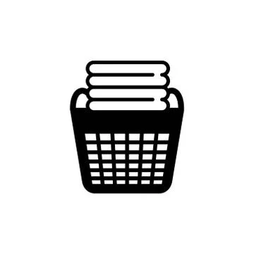 Clothes basket vector design template illustration 스톡 일러스트