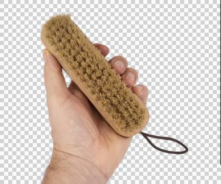 A clothes brush on a transparent background Stock Photos