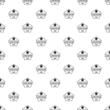 Clothes button dress pattern vector seamless Stock Illustration