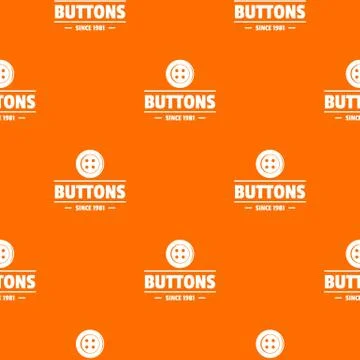 Clothes button dressmaking pattern vector orange イラスト素材