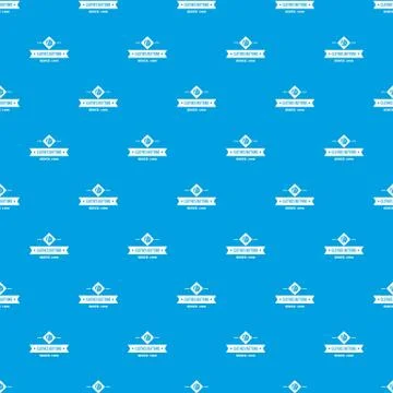 Clothes button element pattern vector seamless blue Stock Illustration