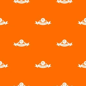 Clothes button fabric pattern vector orange Stock Illustration