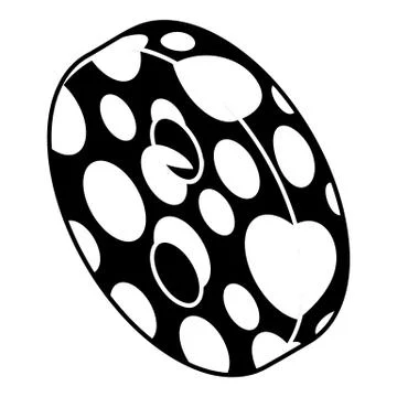 Clothes button icon, simple style Illustrazione stock