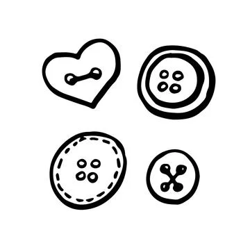 Clothes button icons set. Simple illustration of 16 clothes button vector icons 스톡 일러스트