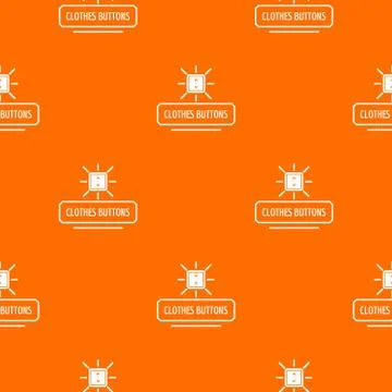 Clothes button pattern vector orange 스톡 일러스트