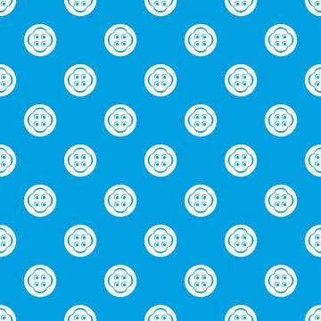 Clothes button pattern vector seamless blue 스톡 일러스트