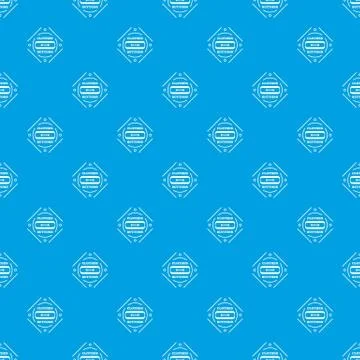 Clothes button plastic pattern seamless blue Stock Illustration