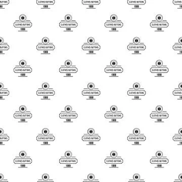 Clothes button service pattern vector seamless 스톡 일러스트