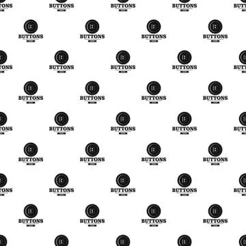 Clothes button textile pattern vector seamless Illustrazione stock