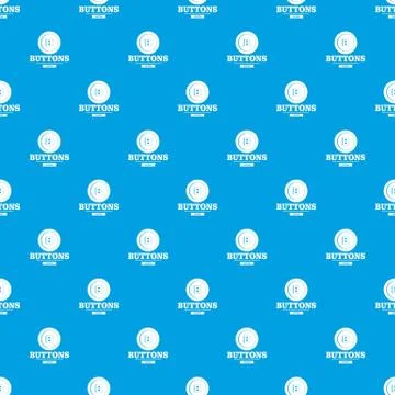Clothes button textile pattern vector seamless blue Stock Illustration