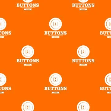 Clothes button textile pattern vector orange 스톡 일러스트