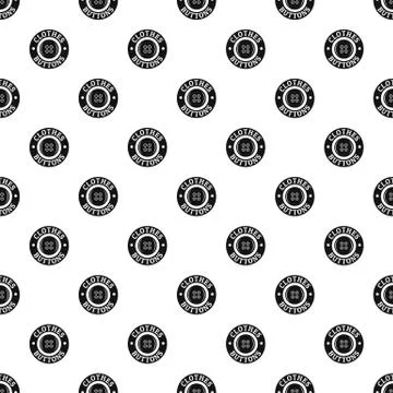 Clothes button vintage pattern vector seamless 스톡 일러스트