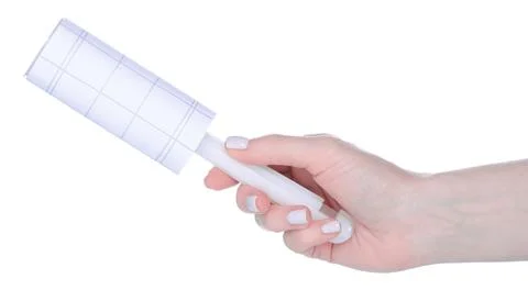 Clothes cleaning roller in hand Photos