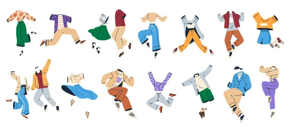 Clothes. The clothes concept extends beyond mere utility to artistic expression Stock Illustration