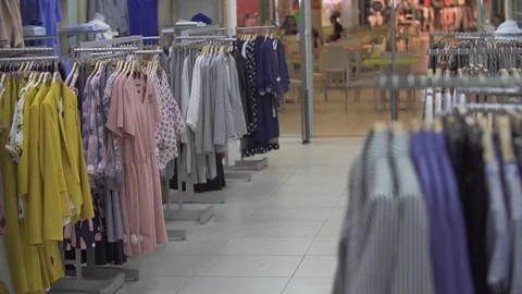 Clothes in the clothing store Stock Footage 110915169