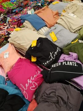 Clothes with different color Stock Photos