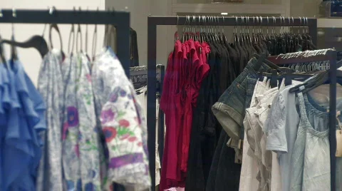 Clothes on display Video stock 744484