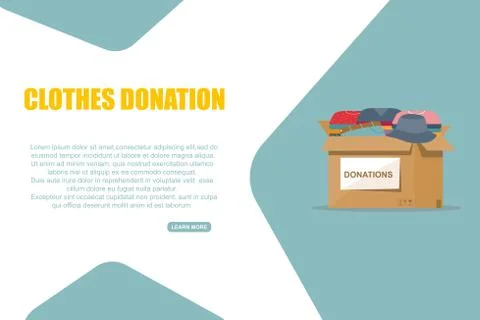 Clothes donation background 2 Stock Illustration