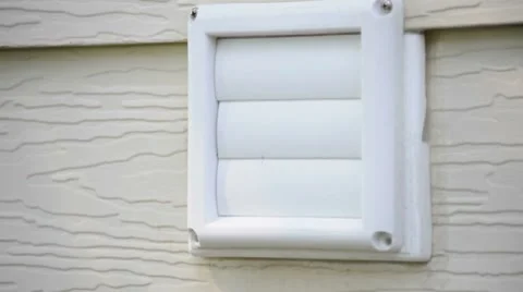 Clothes Dryer Vent Stock Footage 7759492