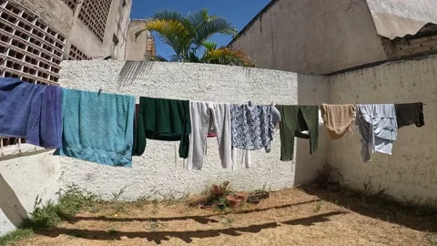 Clothes drying Stock Footage 171783976