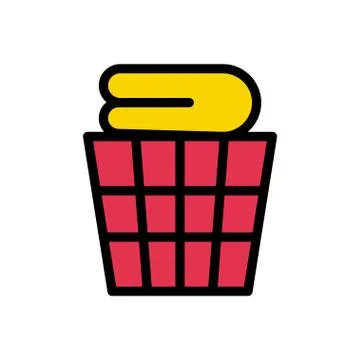 Clothes flat color icon Stock Illustration