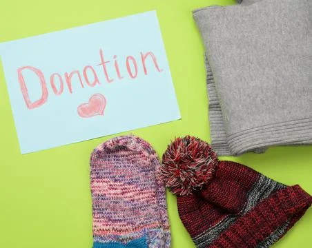 Clothes on a green background Fotos de archivo