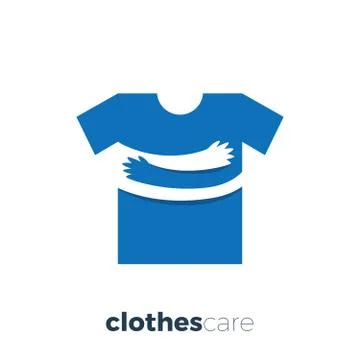 Clothes with hand embrace. Isolated Vector Illustration Stock-Illustration