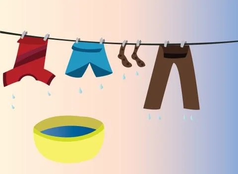 Clothes to hang Stock Illustration