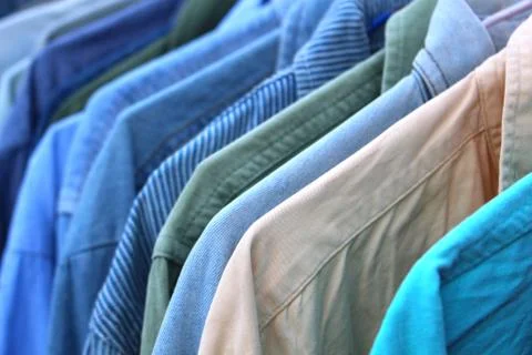 Clothes hanger background Stock Photos