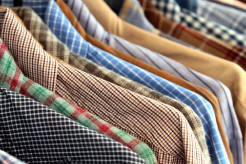 Clothes hanger background Stock Photos
