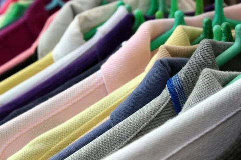 Clothes hanger background Stock Photos