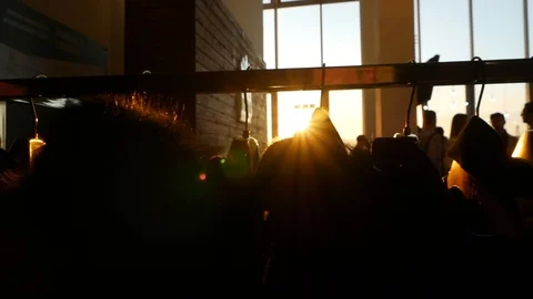 Clothes on the hanger Stock Footage 105501245