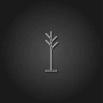 Clothes Hanger icon flat. Stock Illustration