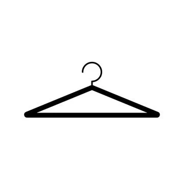 Clothes hanger icon. Laundry drying icon. Vector. Stock Illustration