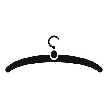 Clothes hanger icon simple vector. Clothing tailor Stock Illustration