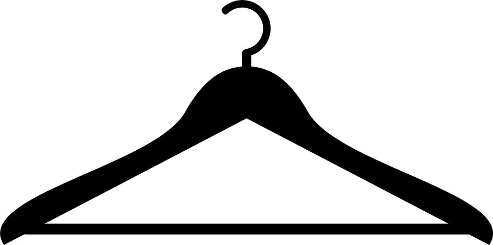 Clothes hanger icon vector design. Stock Illustration