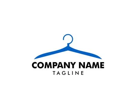Clothes Hanger Icon Vector Illustration Logo Template Stock Illustration